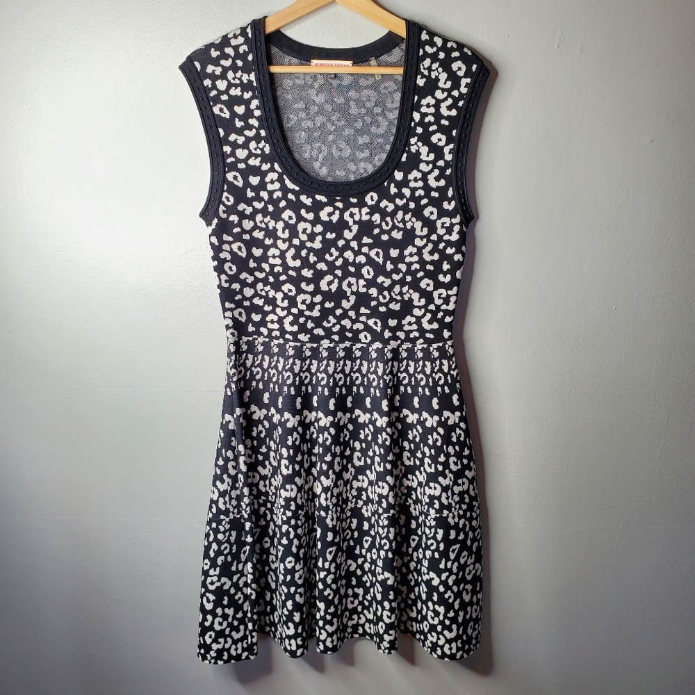 Rebecca Taylor NWOT Animal Print Dress Size Large